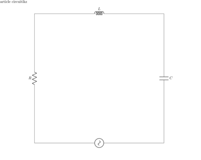 Circuit diagram with AC voltage source